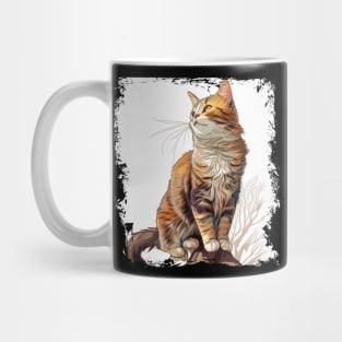 Colorful cat, pop art style art - Lady Cat Mug